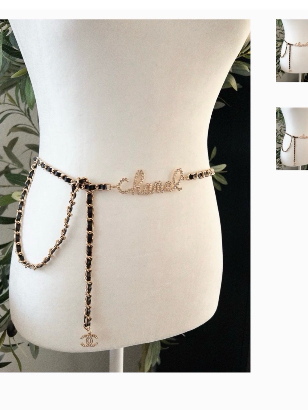 CHANEL LOGO STAINLESS STEEL WILL NEVER TARNISH WAIST BELT